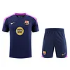 2025/2026 Barcelona Pre-Match Training Cyan Shirt+Shorts 1:1 Thai Quality