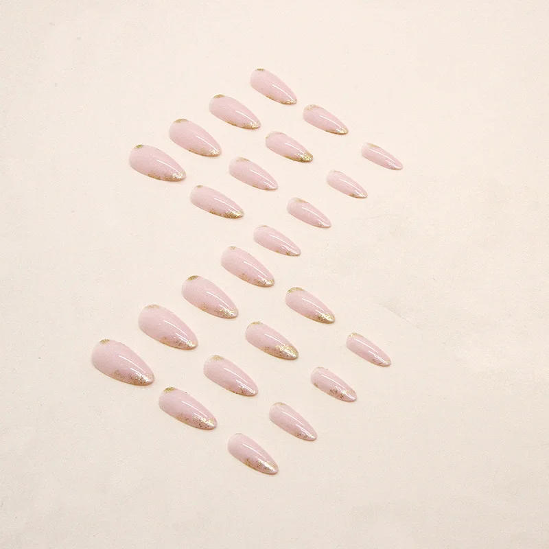 Churchf Churchf Powder Through Minimalist In Almond Armial Shiny Gold Powder Atmospheric Sweet Wearable Nail Film Finished Nails