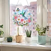 (US Local)Acrylic Special Shape Flowers Hummingbird Cloud Double Sided Effect Diamond Painting Pendant Kit