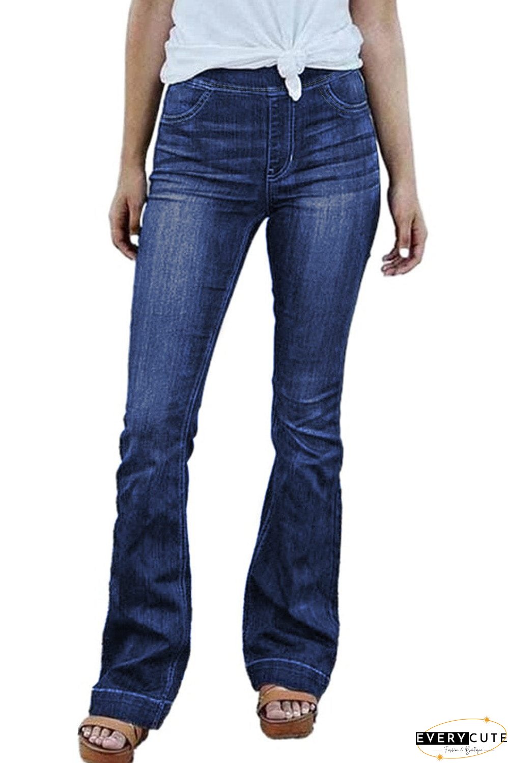 Trendy Flared Leg Jeans