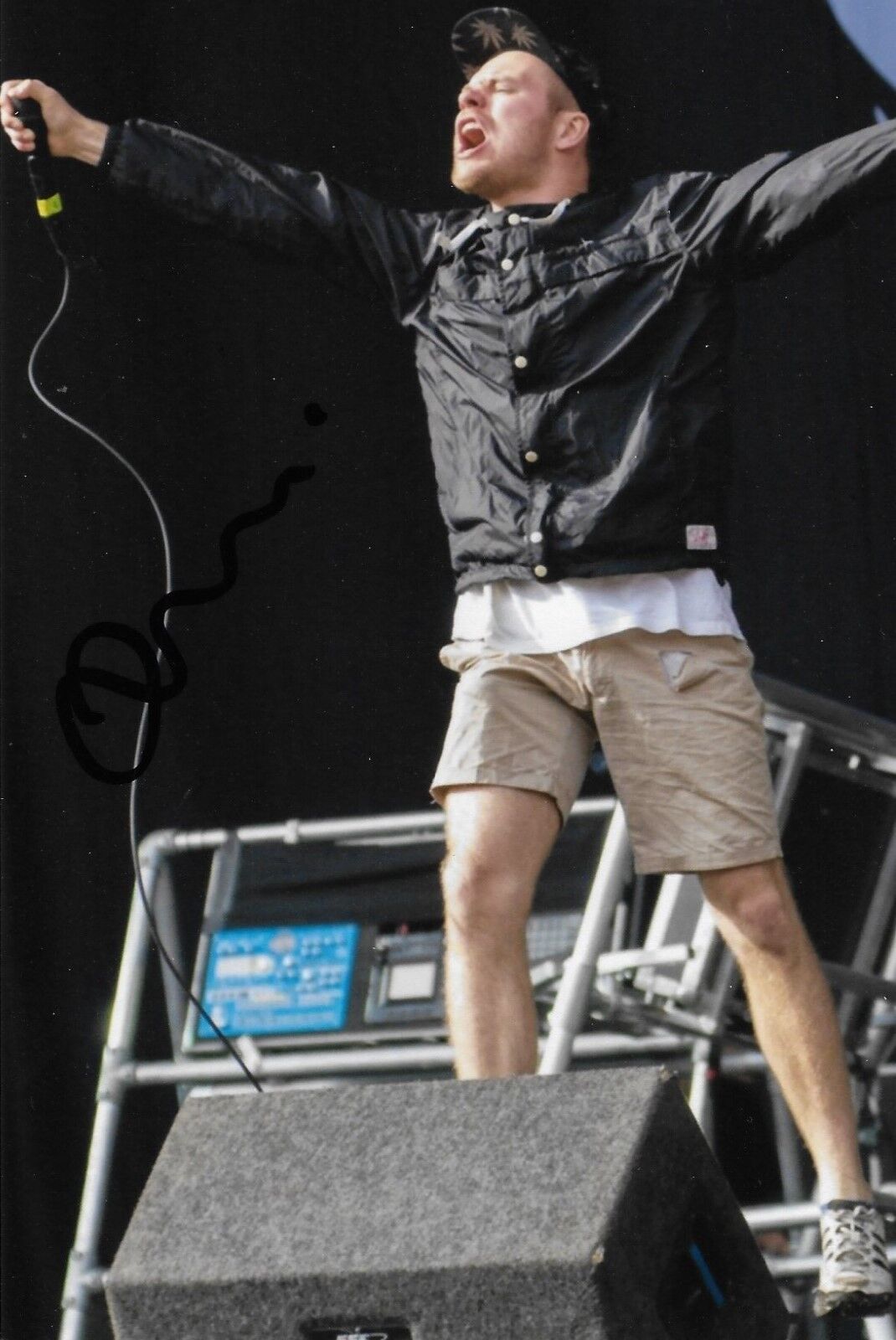 Rou Reynolds of Enter Shikari REAL hand SIGNED 4x6 Photo Poster painting #3 COA Autographed