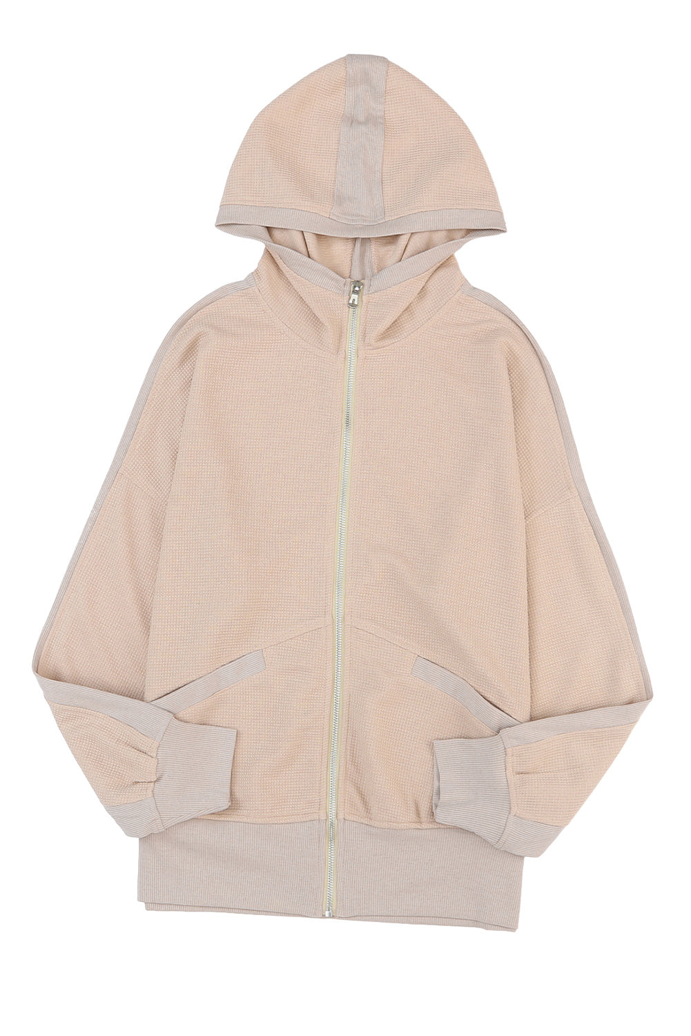 Ruched Hooded Coat Plus Size