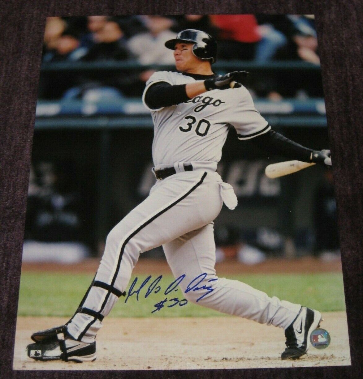 MAGGLIO ORDONEZ Signed Chicago WHITE SOX 16x20 Photo Poster painting w/ COA