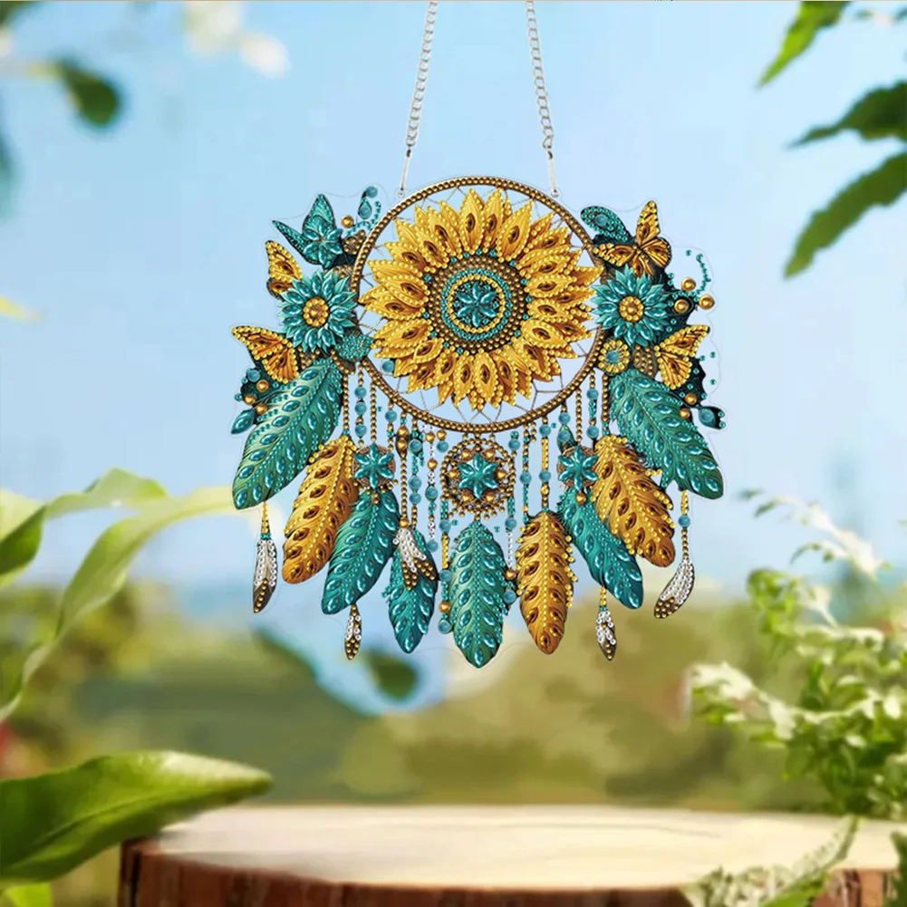Dream Catcher 2D Flat DIY Diamond Painting Set Diamond Art Pendant Wall Decor