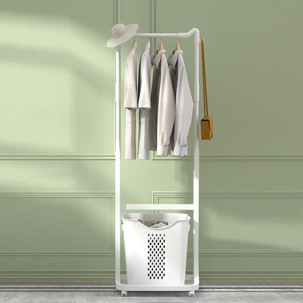 Bedroom Household With Dirty Clothes Basket Storage Removable Layered Coat Rack