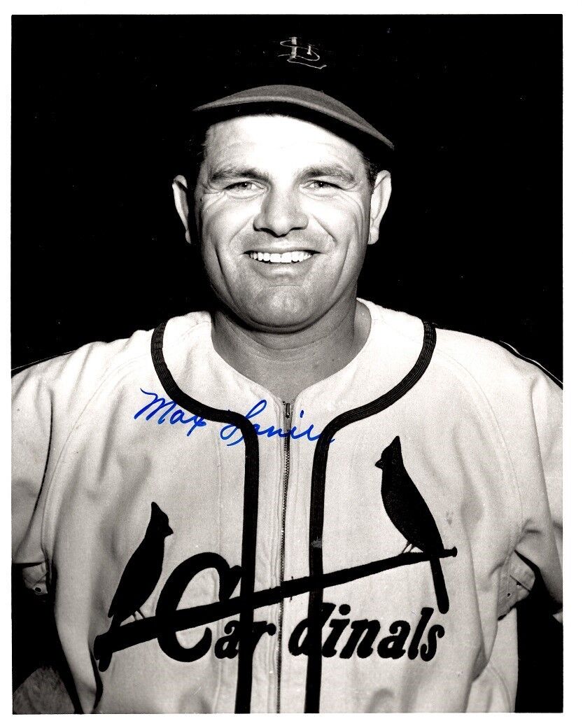 Signed 8x10 MAX LANIER St Louis Cardinals Autographed Photo Poster painting- COA