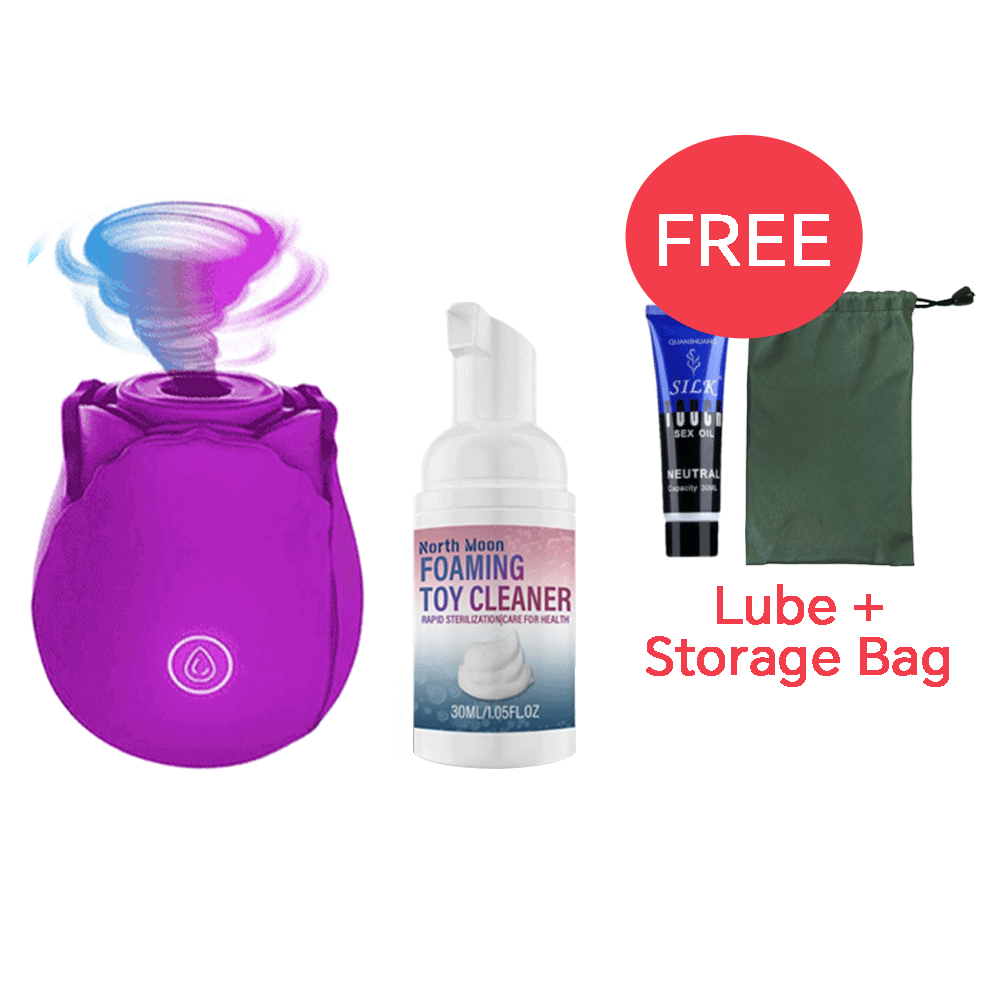 Extra 13% OFF | Hygiene & Pleasure Set | The Original Suction Rose Toy&reg; in Seven Colors By Rose Toy