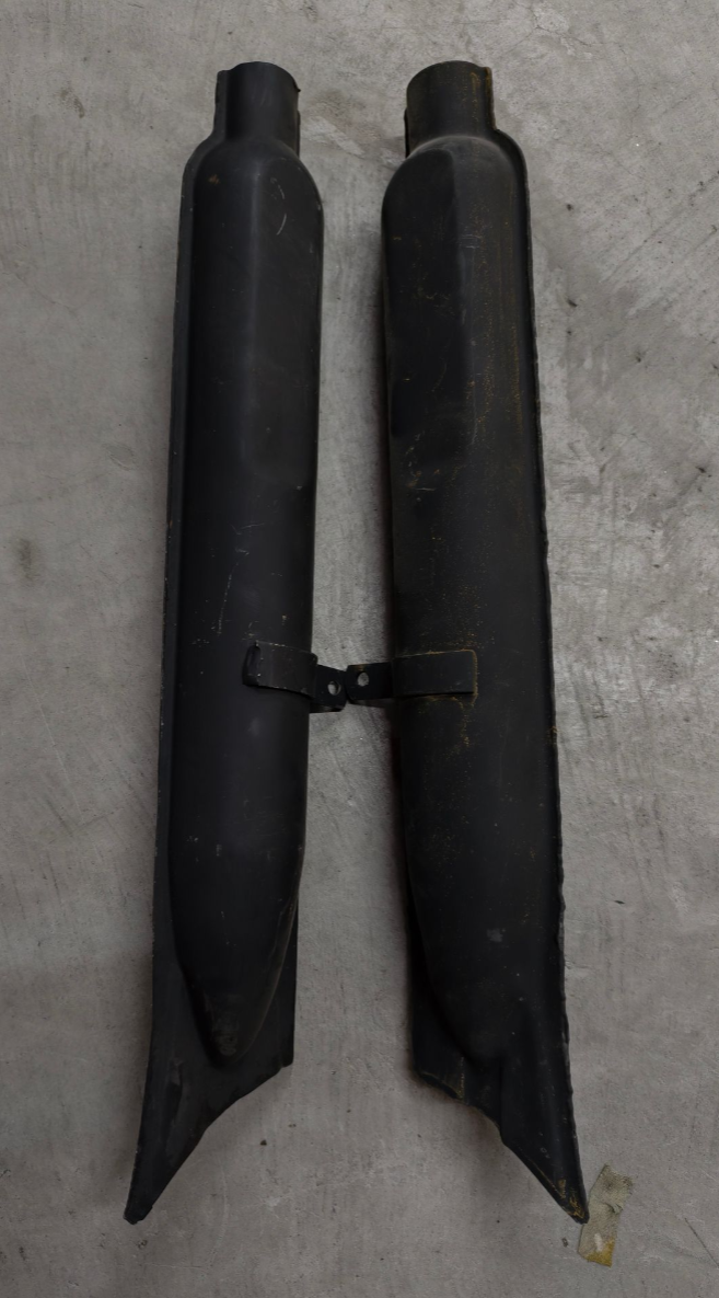 CJ750 Fishtail mufflers (pair) (raw)