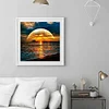 (40*40cm)Seaside Sunset - Full Round Drill Diamond Painting