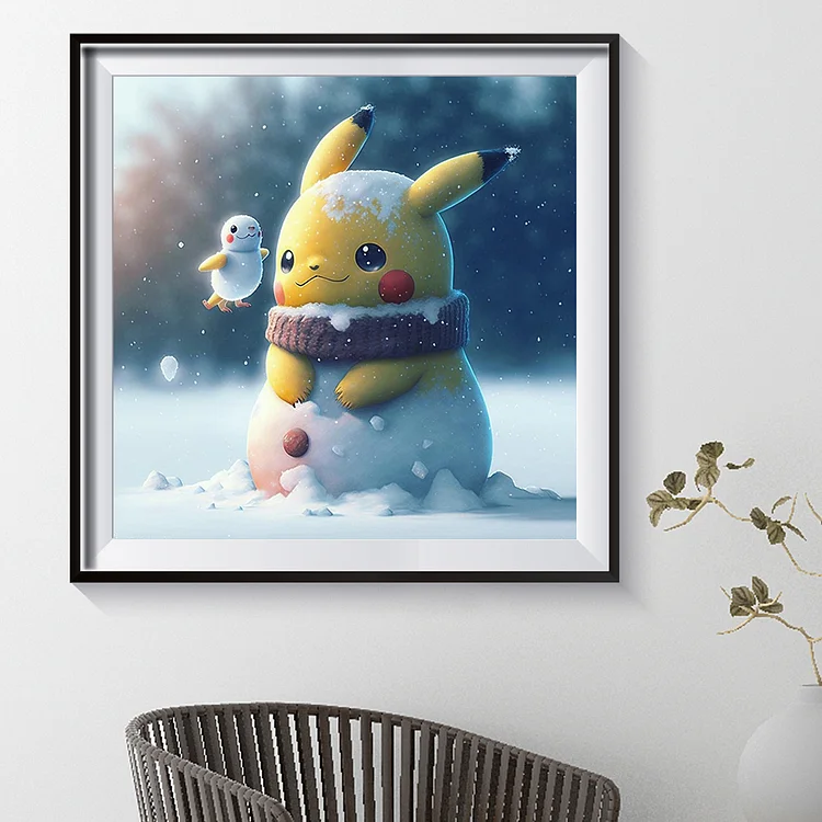 Pokémon Pikachu 30*30cm full round drill diamond painting – Jules' Diamond  Art