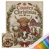 Holiday DIY 11CT 3 Strand Stamped Cross Stitch Kit for Adults 40x50cm