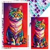 (40*70cm)Cat - Full Round Drill Diamond Painting