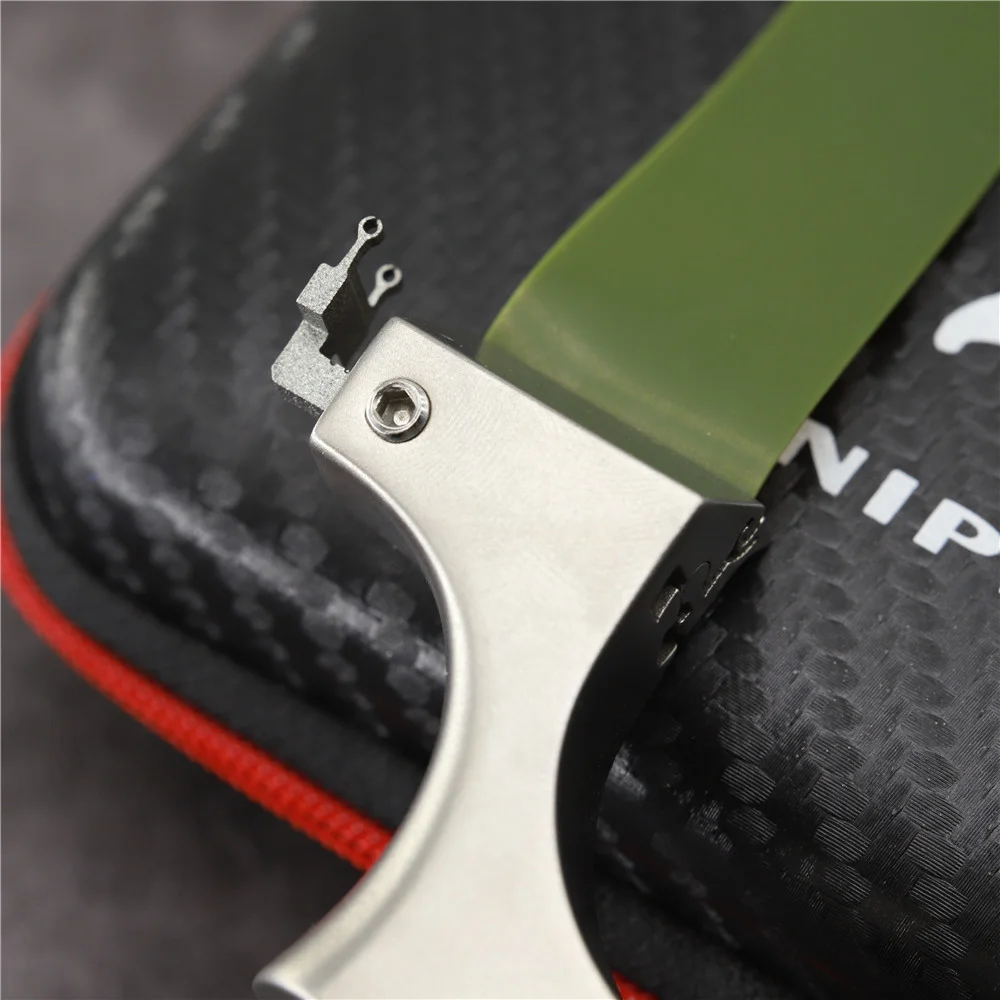 Snipersling Slingshots SMaverick Titanium Slingshot With Latest None