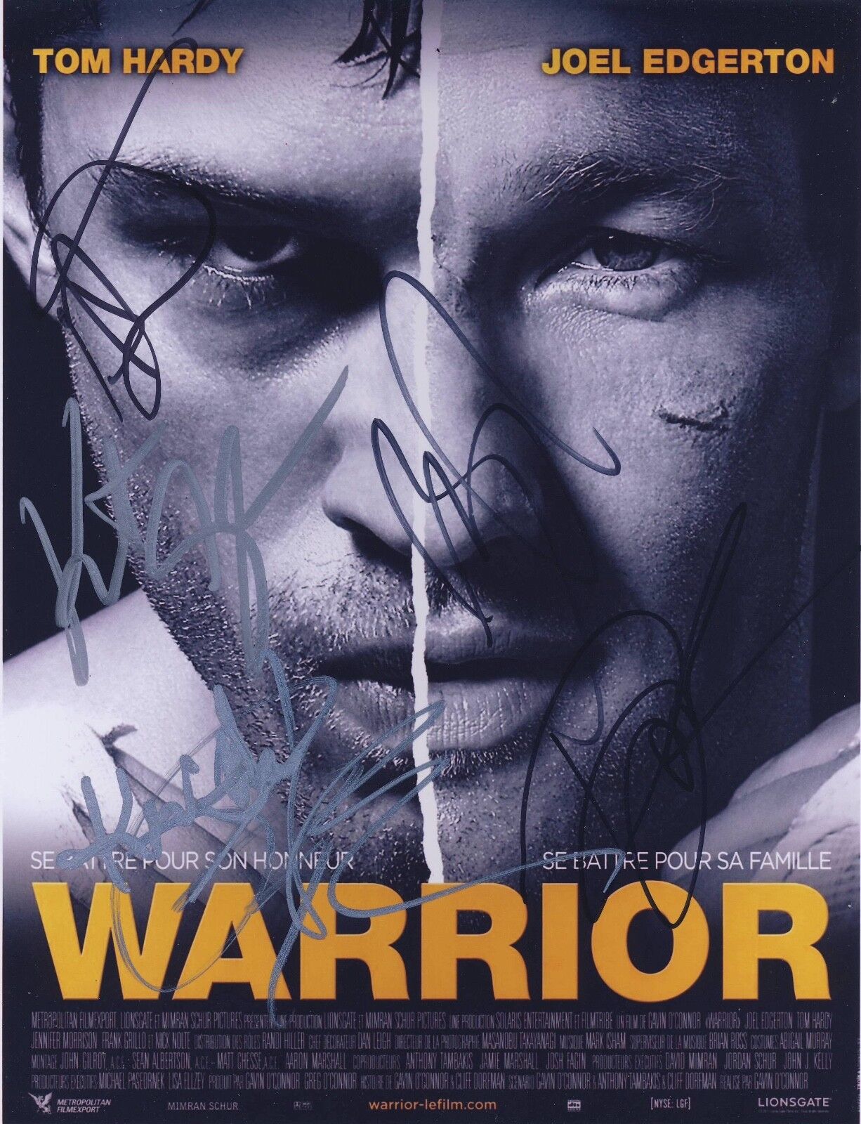 Warrior Cast Signed Autograph 10x8 Photo Poster painting Hardy Edgerton Grillo AFTAL [A0974]
