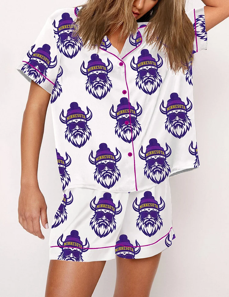 Women's Minnesota Football Game Day Print Pajama Set