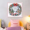 Christmas House-Partial 11CT Stamped Cross Stitch Bead Embroidery 36*36cm/14.17*14.17in tapestrymarket