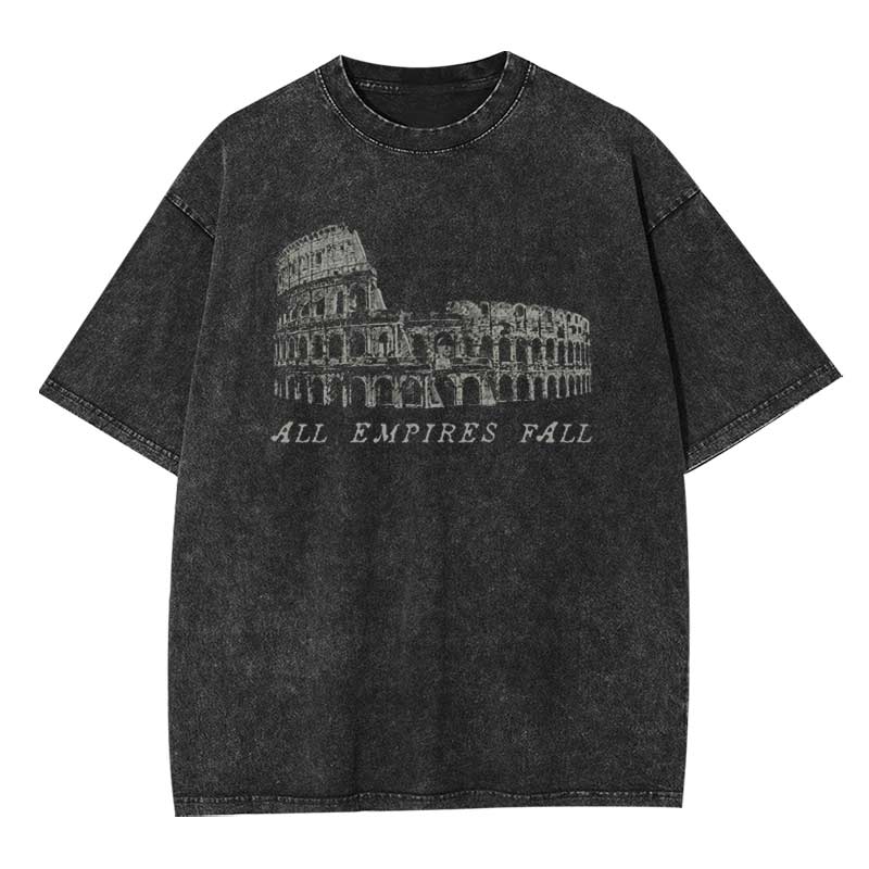 All Empires Fall Washed T-shirt