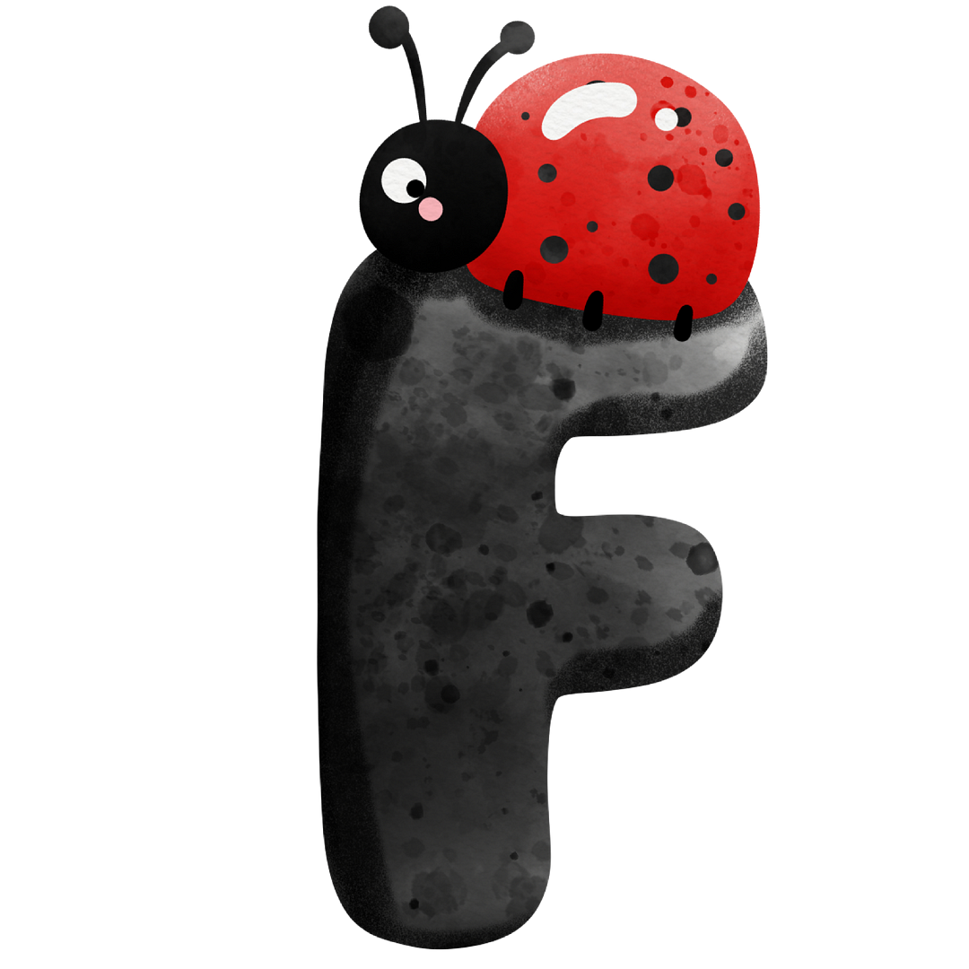 Diamond Painting - Full Round/Square Drill - Ladybug Alphabet(30*30 - 50*50cm)