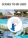 Portable Swimming Pool Pond Fountain Vacuum Cleaner 2 Leafbag with 5Section Pole
