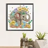 Diamond Painting-DIY Crystal Rhinestone Elephant
