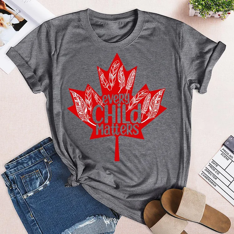 Canada Maple Leaf T-Shirt-04017-Annaletters