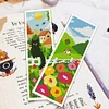 6pcs Pastoral Cat-DIY Stamped Cross Stitch Bookmark 47x28cm (Single-Sided)