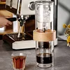 Wooden Ring Ice Drip Pot Double Glass Drip Filter Ice Coffee Pot
