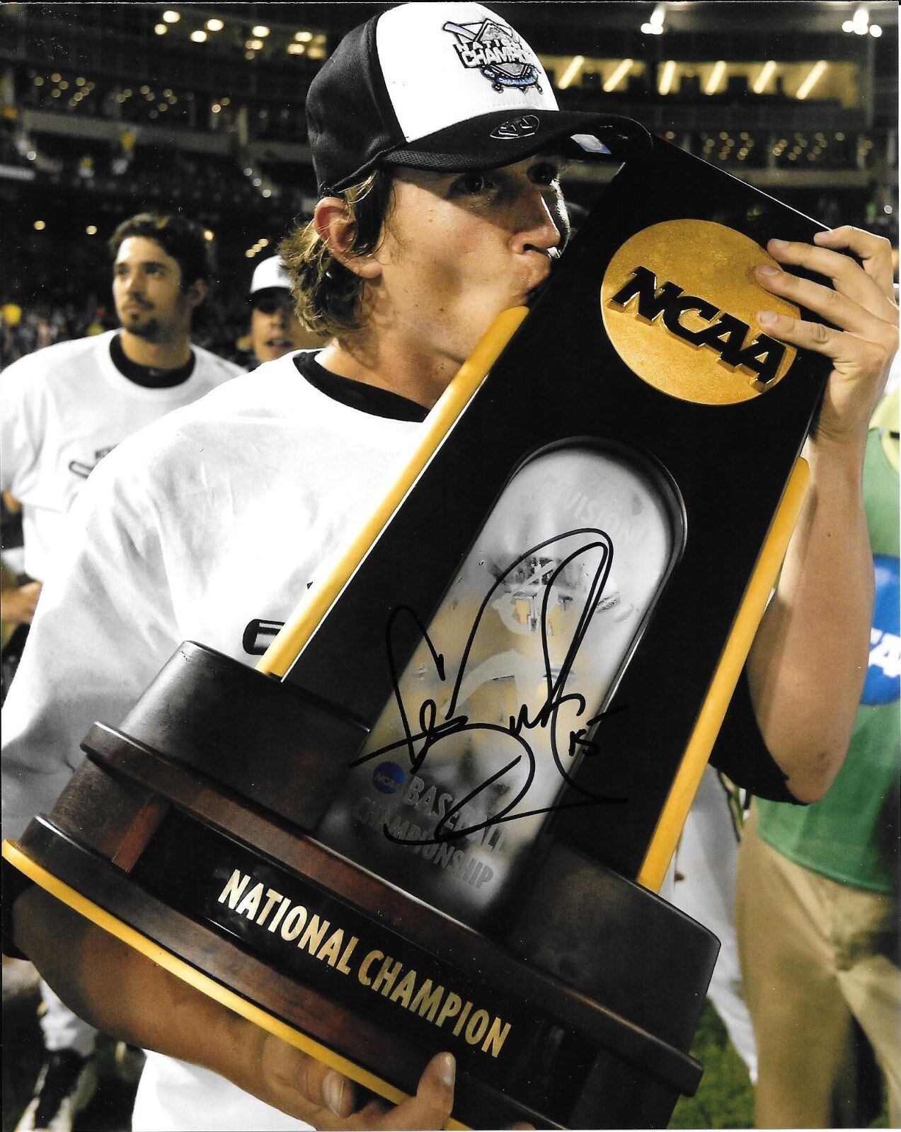 CARSON FULMER HAND SIGNED VANDERBILT COMMODORES 8X10 Photo Poster painting W/COA 2014 CWS CHAMPS