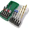 10-Piece Impact Driver Bit Set with Portable Hard Case Hex Shank Twist Drill Bit & Socket Set Impact Resistant Portable Power Tool Accessory