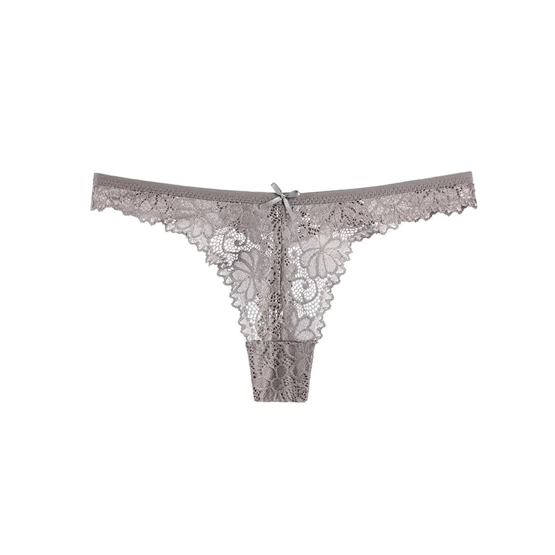 1 Pcs Underwears For Woman Sexy Lace Thongs Female Panties Good Quality Woman Underwear Panties G-string T-back 2021 BANNIROU