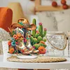 DIY Cowboy Boots And Cacti Diamond painting ornaments(Single-Sided)