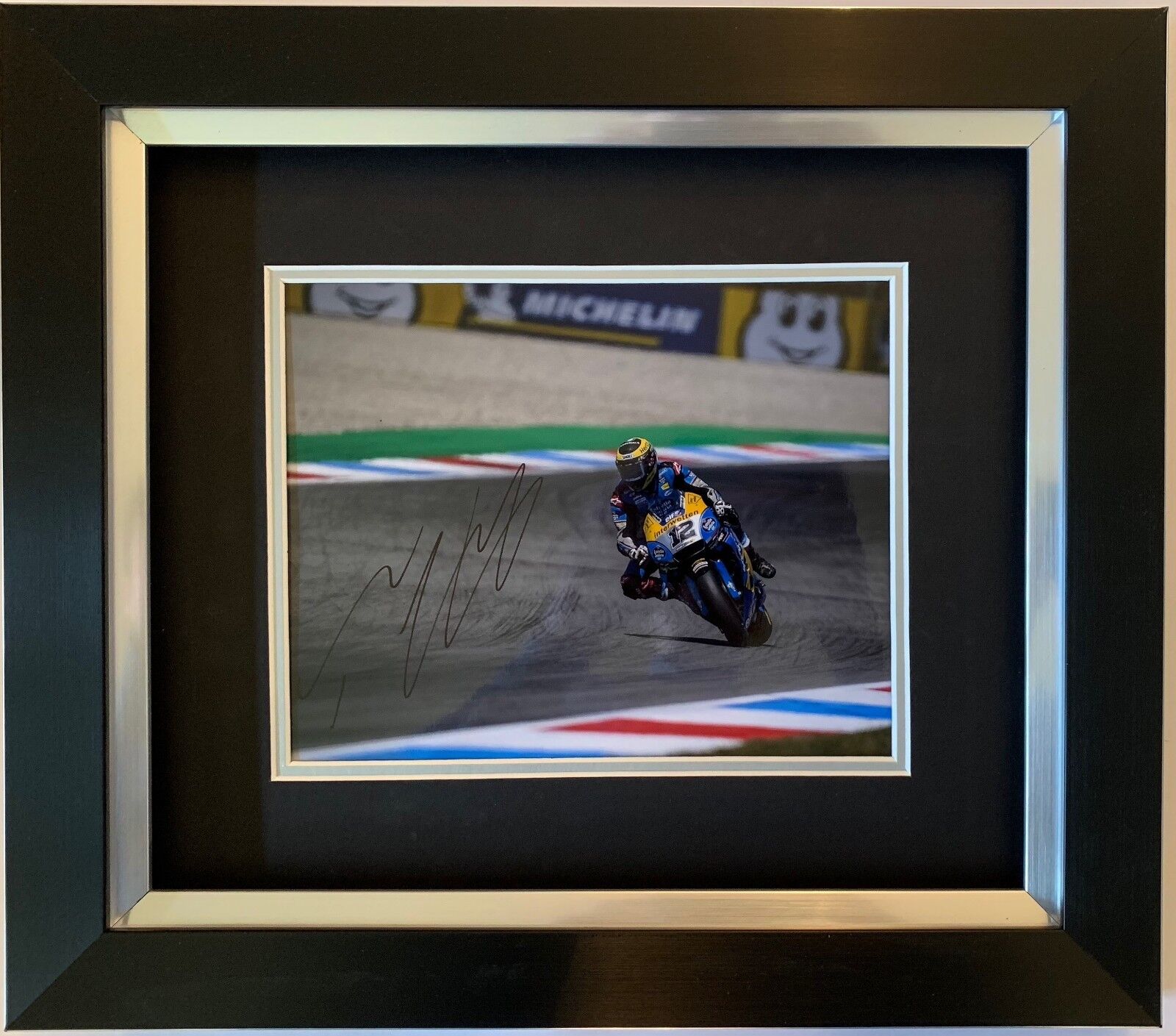 THOMAS LUTHI HAND SIGNED FRAMED Photo Poster painting DISPLAY MARC VDS HONDA MOTOGP 1.