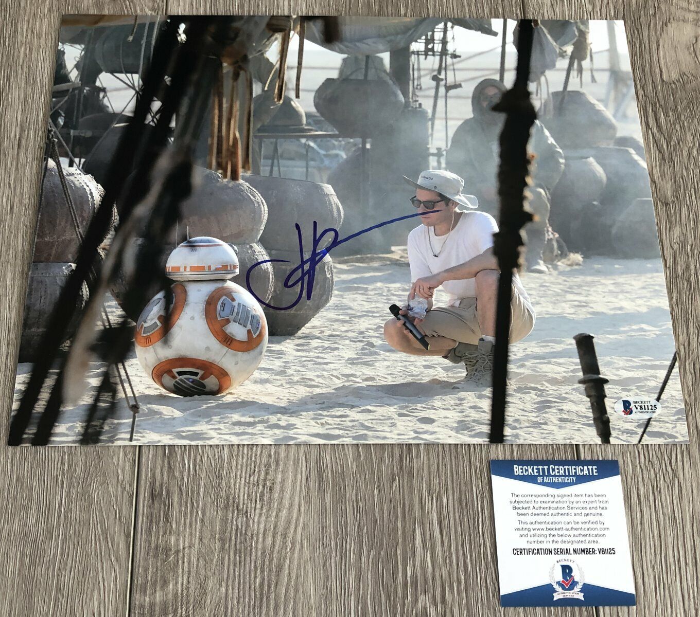 J.J. ABRAMS SIGNED STAR WARS 11x14 Photo Poster painting w/EXACT VIDEO PROOF & BECKETT BAS COA