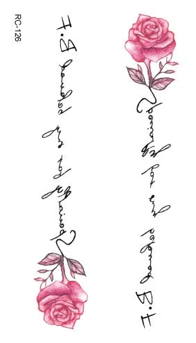 Mermaid Cat Fox Flower Wind chimes rabbit Waterproof Temporary Tattoo Sticker Rose Flash Tattoos Body Art Fake Arm tatoo Women