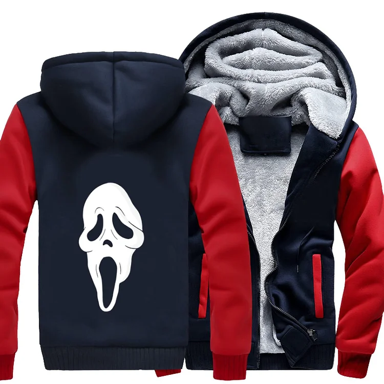 Scream Ghostface Appears, Halloween Fleece Jacket