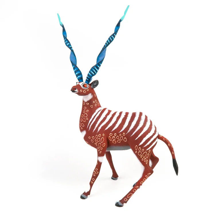 Antelope - Oaxacan Alebrije Wood Carving Mexican Folk Art Sculpture