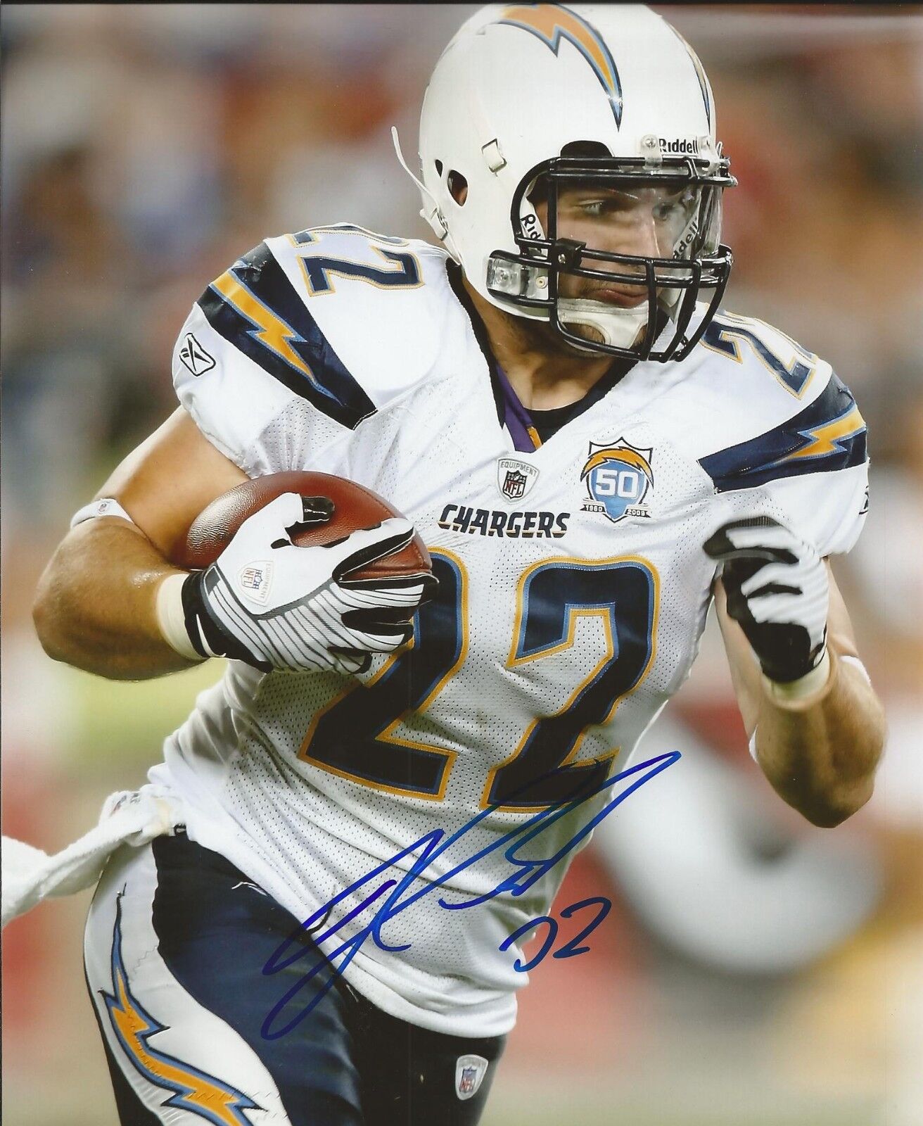 JACOB HESTER SIGNED SAN DIEGO CHARGERS 8x10 Photo Poster painting #1