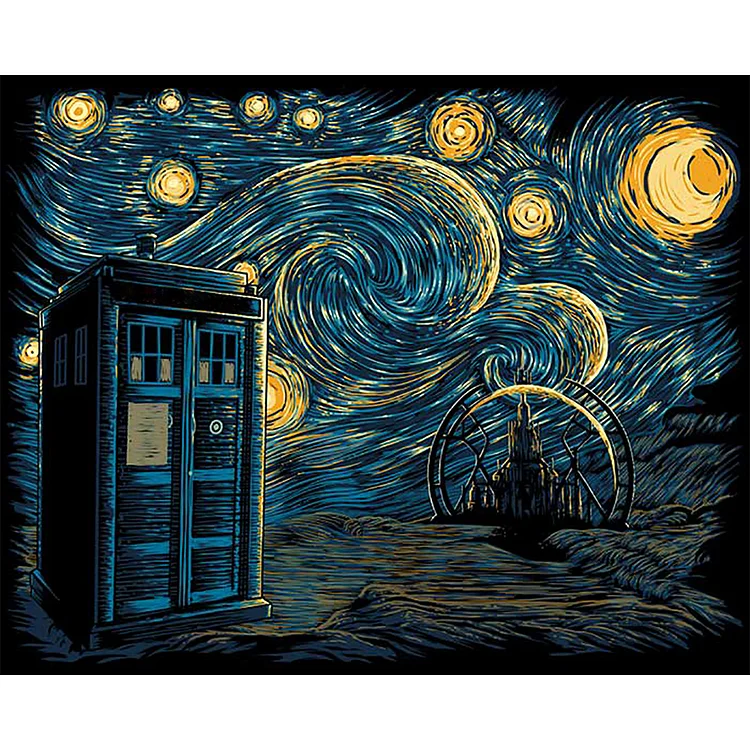Van Gogh Style - Doctor Fantastic 11CT Stamped Cross Stitch 50*40cm