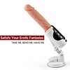 7 Vibrating & Telescopic Modes 360&deg; Rotation Realistic Dildo