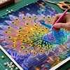 Framed Diamond Painting - Special Shaped - Peacock (25x25cm)