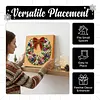 (25x25cm)DIY Pearl Painting Xmas Framed Handmade Pearl Material Art Kit Living Room Decor
