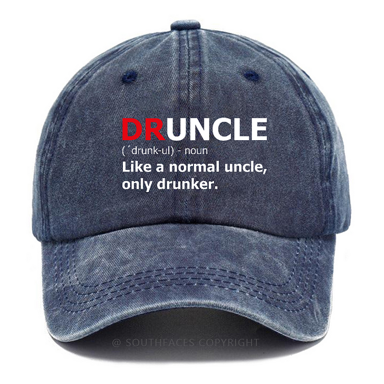 Druncle Like A Normal Uncle Only Drunker Funny Gift Hats