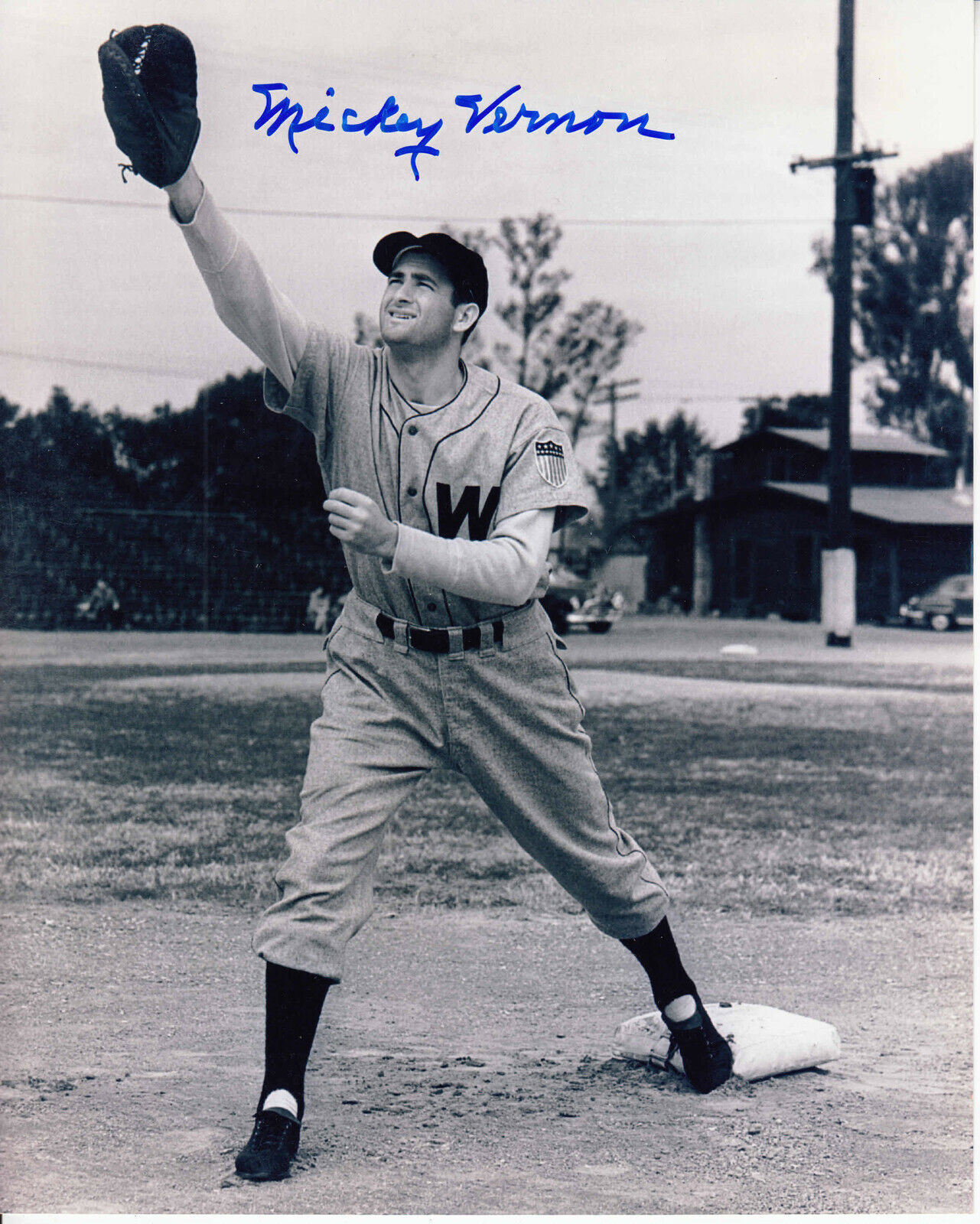 Mickey Vernon #0 8x10 Signed Photo Poster painting w/ COA Washington Senators