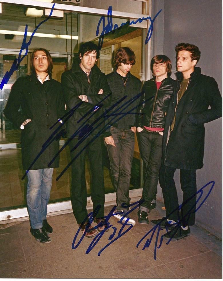 The Bravery (+) AUTHENTIC ROCK autographs, In-Person signed Photo Poster painting