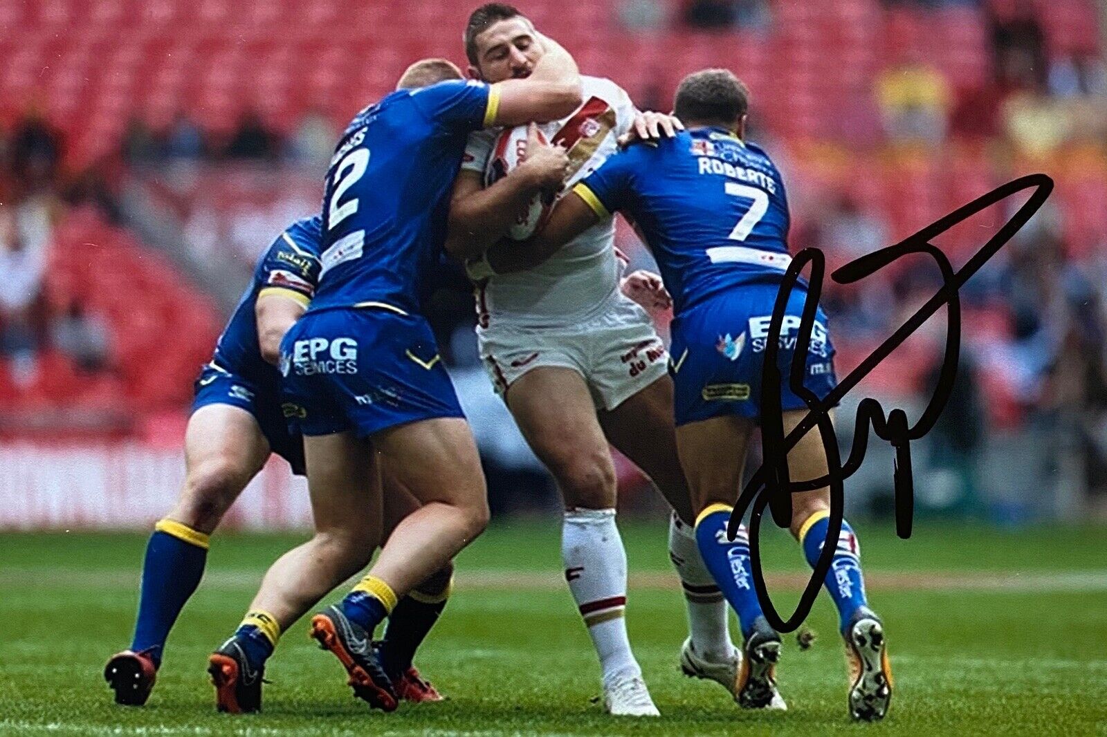 Julian Bousquet Genuine Hand Signed 6X4 Photo Poster painting - Catalans Dragons 2