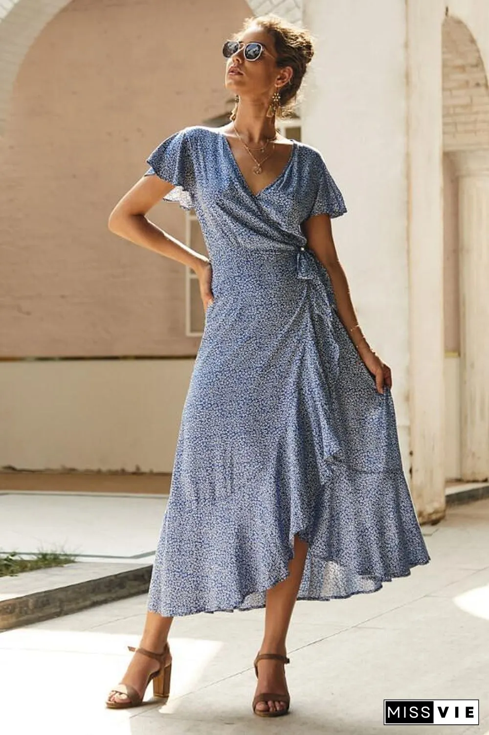 Sexy Tight Ruffled Dress