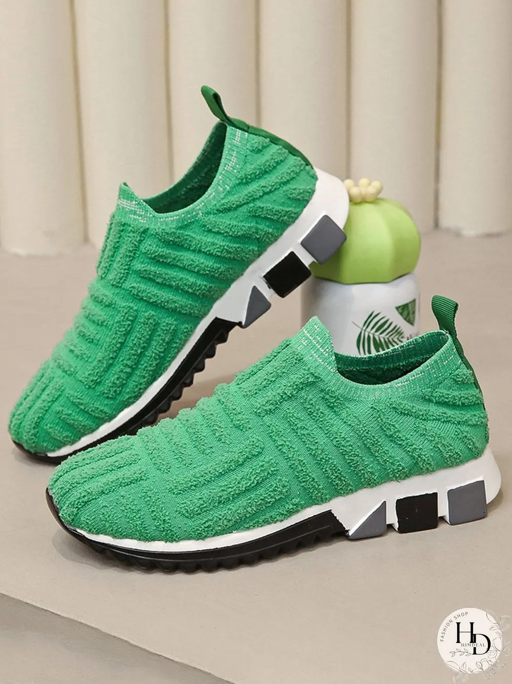 Mesh Breathable Casual Shoes Lace Up Towel Sneakers