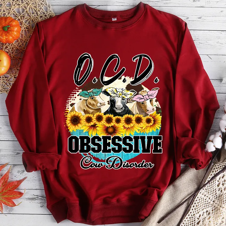 Sunflower O.C.D Obsessive Cow Disorder T-shirt - BSLY0033