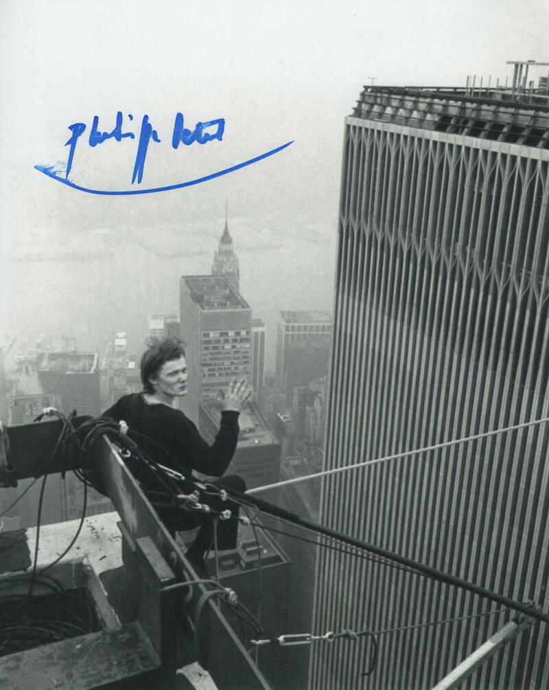 PHILIPPE PETIT SIGNED AUTOGRAPH 8X10 Photo Poster painting - HIGH-WIRE WALKER, MAN ON WIRE STAR