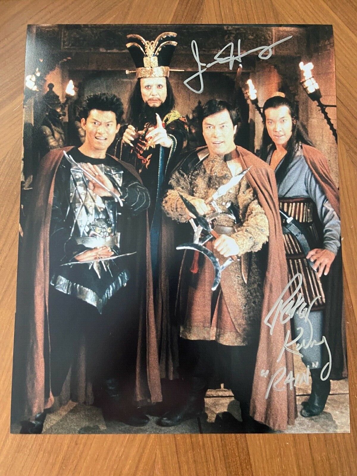 * PETER KWONG & JAMES HONG * signed 11x14 Photo Poster painting *BIG TROUBLE IN LITTLE CHINA* 2